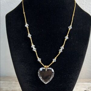 Elegant Crystal Heart Necklace